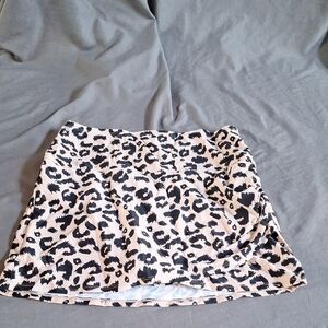 Leopard Print Women's Swim Skirt